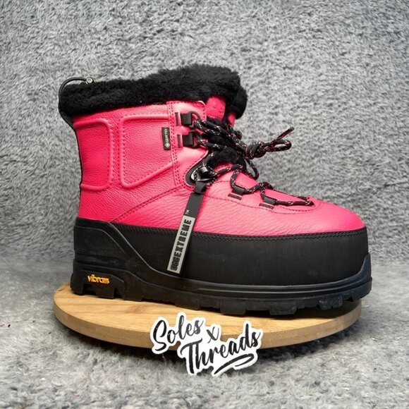 UGG Shasta Mid Gore-TEX Leather Boot Size 8 Women Pink Glow 1151870 - Picture 2 of 8